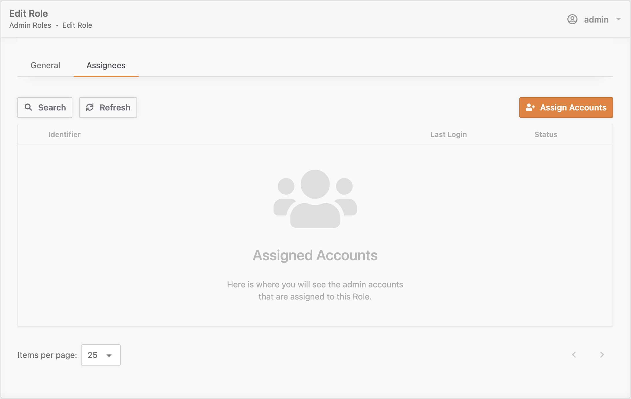 Assignees page